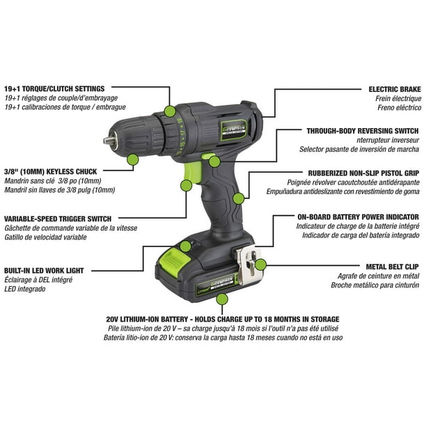 Genesis cheap cordless drill