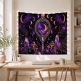 thumbnail image 5 of Around Ornate Hand With Mirror, Mystical Fantasy for Space Lovers, Galaxy Room Decor Statement Accent, Halloween Gift, Tapestry Wall Hanging for Bedroom and Dorm, 5 of 7