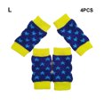 thumbnail image 3 of Billuyoard 4 unids/set calcetines para perros exquisita artesanía fijación estable para movimiento sin bloqueo Protector de rodilla para Ropa para mascotas Estrella azul l, 3 of 6