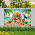 thumbnail image 6 of Tropical Design Hawaii Banner Colorful Elements Beach Theme Aloha Banner for Summer Party Luau Event Island Celebration, 6 of 7