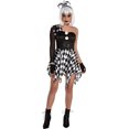 thumbnail image 1 of Naughty Jester Costume  Black and White  1 Set, 1 of 2