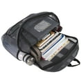 thumbnail image 4 of Deluxe See Through Mesh Multipocket Bungee Cord Backpack for School, Work, Sports, Gym, Travel, Recreation & Commuting in Gray, 4 of 6