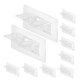 thumbnail image 5 of unbranded 10Ud Puntas De Soporte Para Repisas De Plástico Transparente Con Reforzado Para Estantes Sin Taladro, 5 of 8