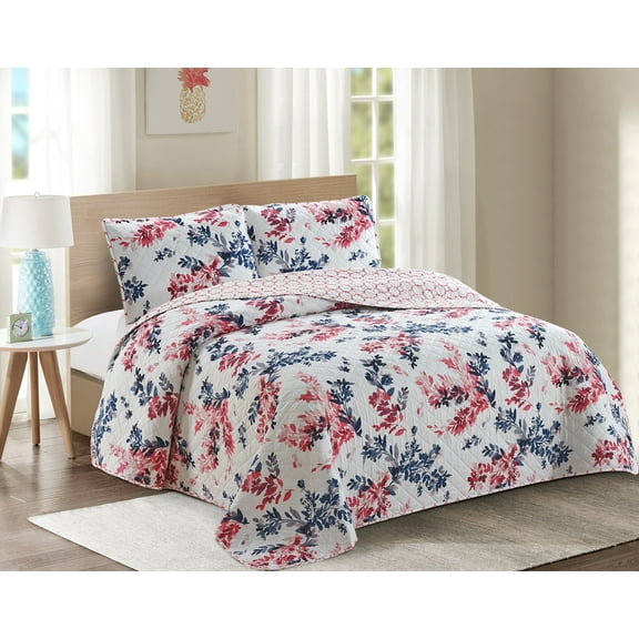 Lorraine 3pc Quilt Set Full/Queen
