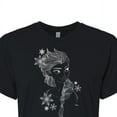 thumbnail image 3 of Disney Frozen 2 - Elsa Outline Sketch - Juniors Cropped Cotton Blend T-Shirt, 3 of 5