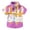 Pink #1, variant on Guluxicc Button Up Shirts for Kids Boys Short Sleeve Geometric Print Casual Summer Turndown Collar Tops with Pockets