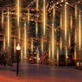 thumbnail image 2 of 288 LED Solar Meteor Shower Lights Outdoor Garden 8 Tube Rain Tree String Light, 2 of 15