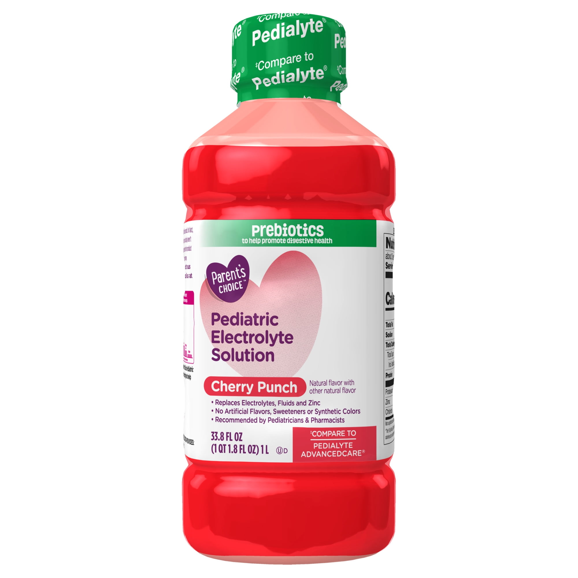 (2 pack) Parent's Choice Electrolyte Solution, Cherry Punch, 33.8 fl oz