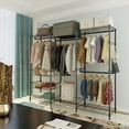 thumbnail image 3 of Closet System Organizer White With Sliding Baskets-Black, 3 of 4