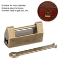 thumbnail image 3 of Vintage Combination Lock, Vintage Chinese Style Mini Copper  Horizontal Lock for Cabinet Jewelry Gift Wooden Box, 3 of 8