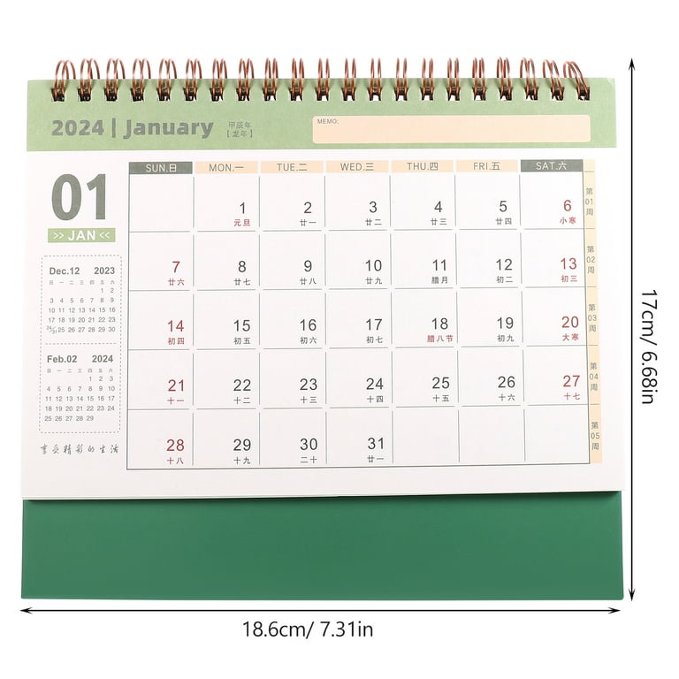 paper-desktop-calendar-simple-style-2024-calendar-office-home-calendar-daily-calendar-walmart-com