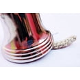 thumbnail image 3 of Solid Brass Polished Hanging Bell - White Braided Rope - (5" Inches), 3 of 5