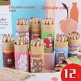 thumbnail image 1 of Lápiz de mina de color de 12 colores para pintar grafitis para niños, material de aprendizaje para estudiantes de primaria, jardín de infantes, 1 of 4