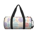 thumbnail image 2 of XMXT Unisex Large Sports Tote Gym Bag for Women, Watercolor Geometric Circle Pink Weekenders Bags Travel Bag, 2 of 8