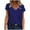 Navy, variant on BVOFAR Summer Tops for Women 2025 Polka Dot V Neck T-Shirts Casual Short Sleeve Tees Trendy Loose Comfy Blouses