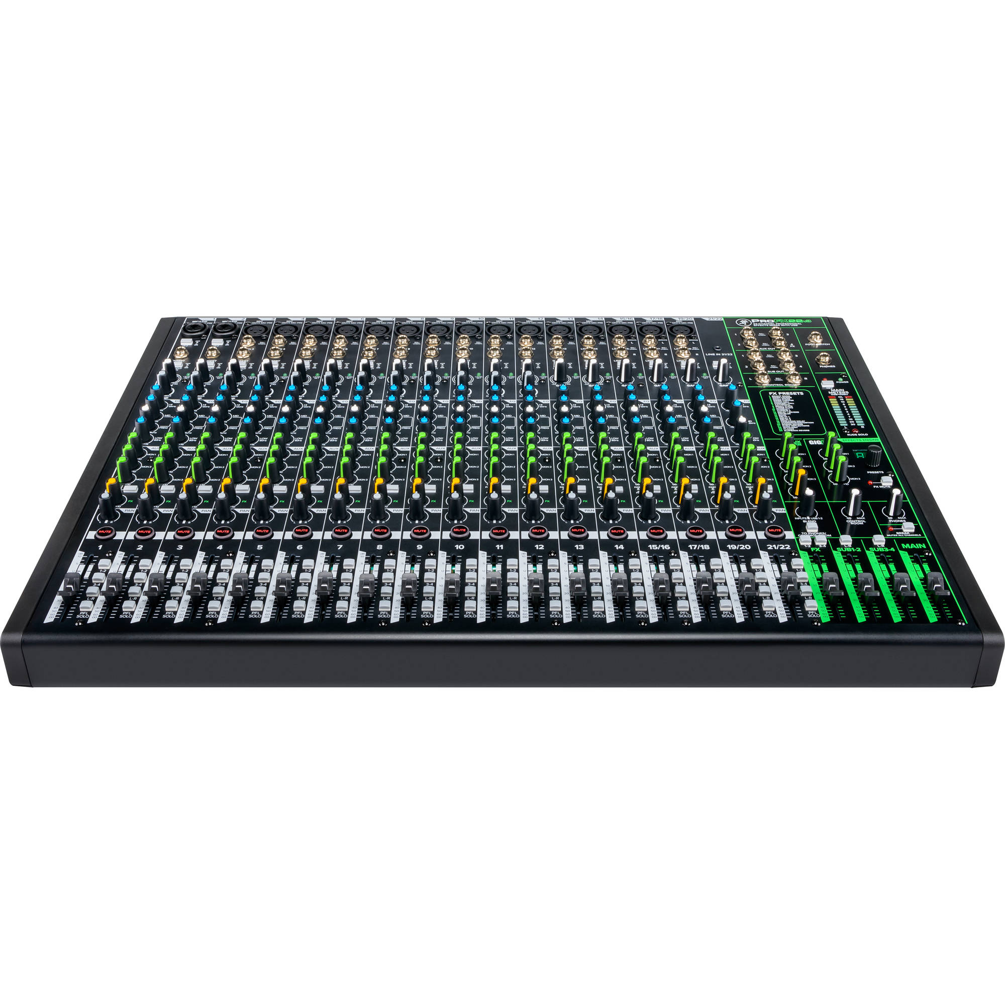 Mackie ProFX22v3 22-Channel Unpowered Effects Mixer USB Bundle with Waveform OEM DAW, 4-Year Full Coverage Extended Warranty, 2x Cable Ties and Microfiber Cloth - image 5 of 6