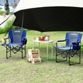 thumbnail image 2 of Chaise de Réalisateur de Camping Surdimensionnée et Robuste pour Adultes - Supporte 400 Lb - Chaise de Pelouse Extérieure Pliante avec Tablette Latérale, Pochette de Rangement et Porte-Gobelet - Idéale pour la Plage, la Pêche, le Pique-Nique, les Tailgates, 2 of 8