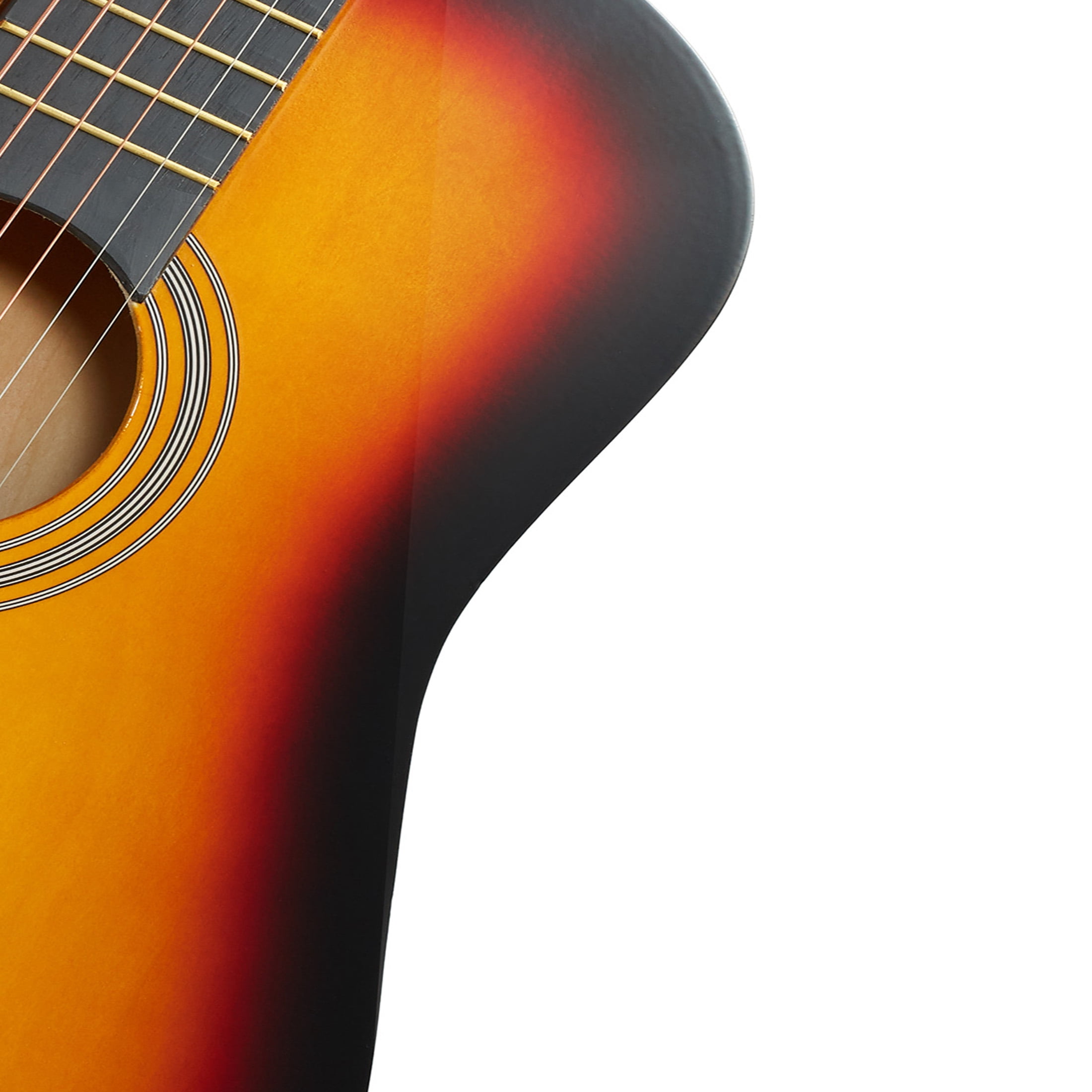 Yunken 41-inch Beginner Cutaway Acoustic Guitar Package, Full Size Basic Starter Kit w/Gig Bag, Strings, Strap, Tuner, Picks-Sunburst