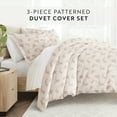 thumbnail image 5 of Duvet Cover Set - Ultra Soft & Breathable - Floral Rose Apricot for Full/Size Bedding by Comfort Canopy, 5 of 15