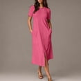 thumbnail image 2 of Robe d'Été pour Femme Dégradé Sans Manches à Col en V Maxi, 2 of 9