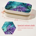 thumbnail image 5 of Tropical Jungle Leaves Velvet Portable Storage Box with Removable Compartment – Jewelry Display, Earring Holder, Necklace Holder – Great Gift, 5 of 7