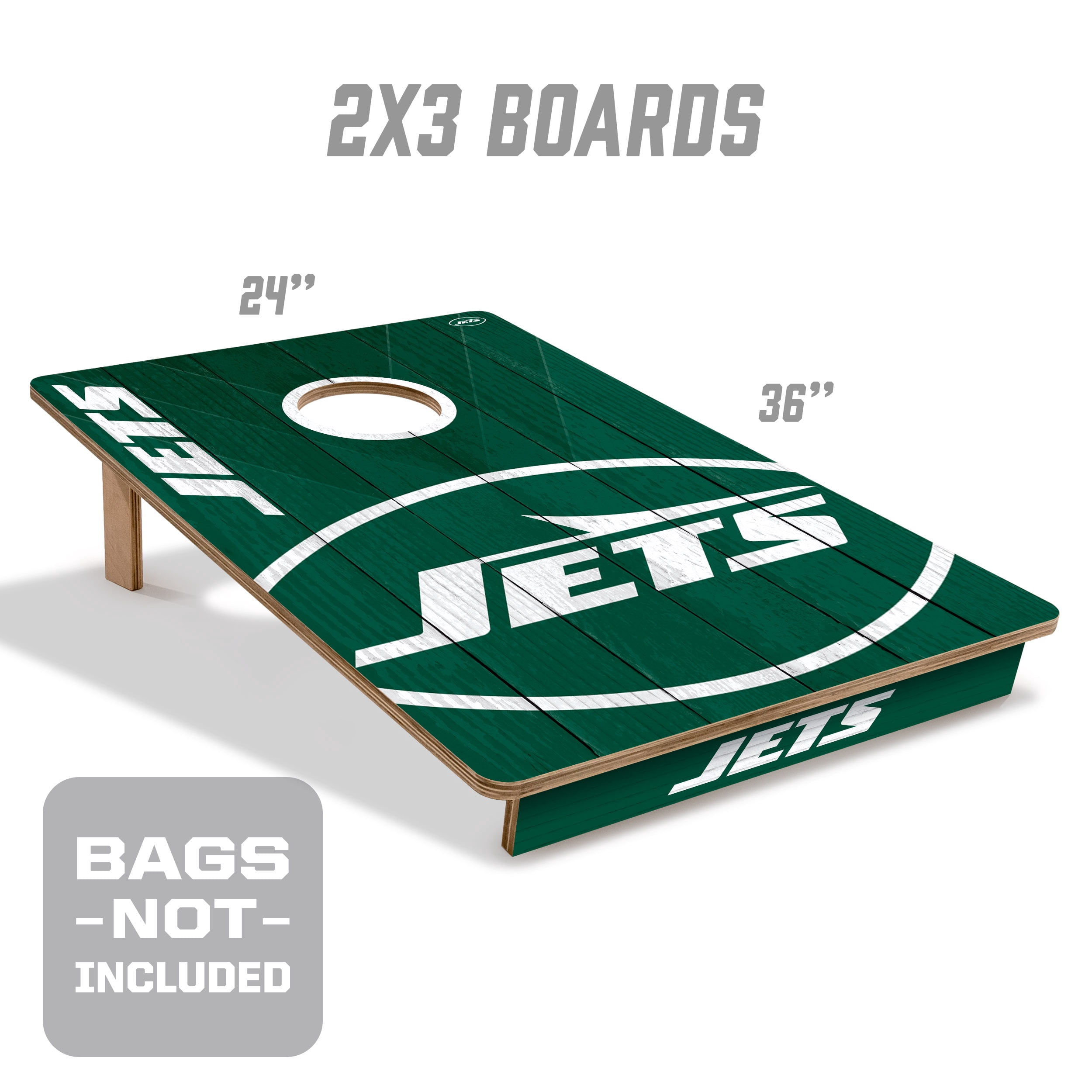 YouTheFan NFL New York Jets 2' x 3' Cornhole Game No Bags