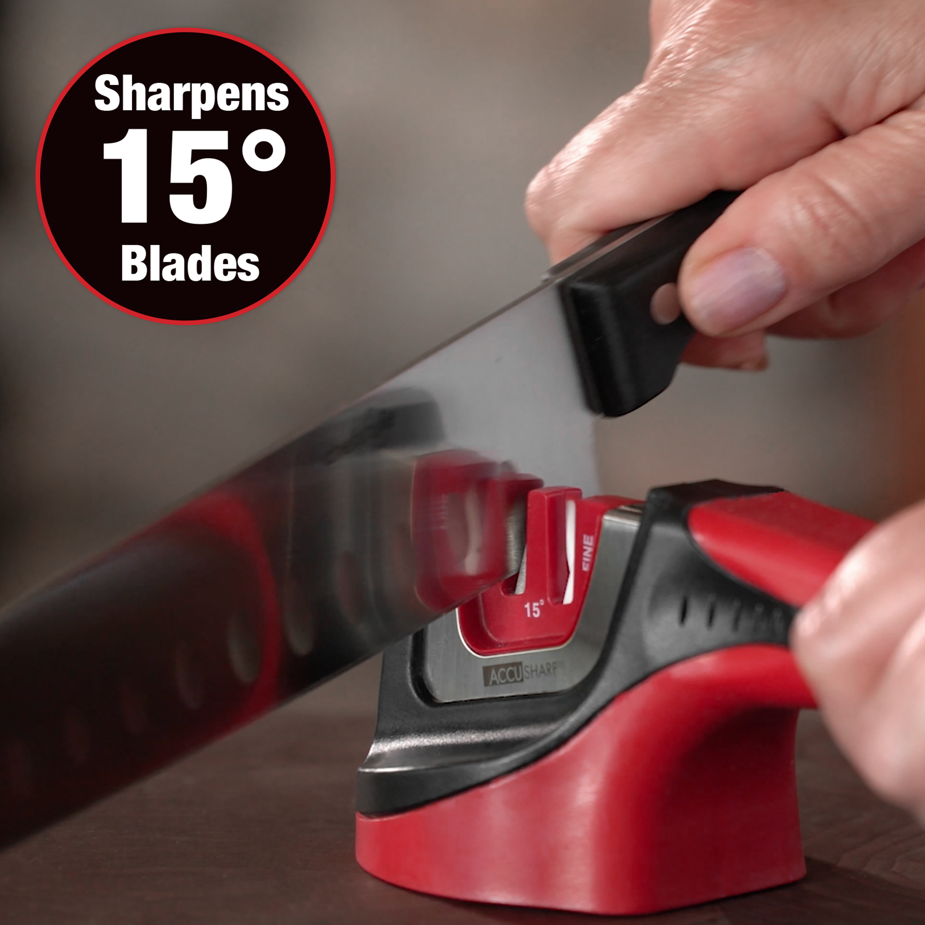AccuSharp® Gourmet 15º Pull-Through Knife and Tool Sharpener