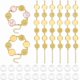 thumbnail image 1 of Kit para hacer pulseras con cabujones (10 piezas), bandeja en blanco, dorado, con bisel de vidrio, para bricolaje. Incluye bandejas para brazaletes y accesorios de joyería. Bandeja: 20 mm., 1 of 9