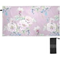 thumbnail image 2 of Dreamtimes Purple Flowers Beach Towel Quick Dry Absorbent Bath Towels Sandproof Lightweight Towel for Gym Yoga Sports Swimming- 30x60in, 2 of 7