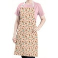 thumbnail image 5 of Pink Christmas Gingerbread and Tree Apron-Garden Aprons for Women with Pockets-Cotton Linen Waterproof Kitchen Cooking Gardening Aprons Adjustable for Kitchen,Cooking,BBQ and Salon 32"x27", 5 of 7