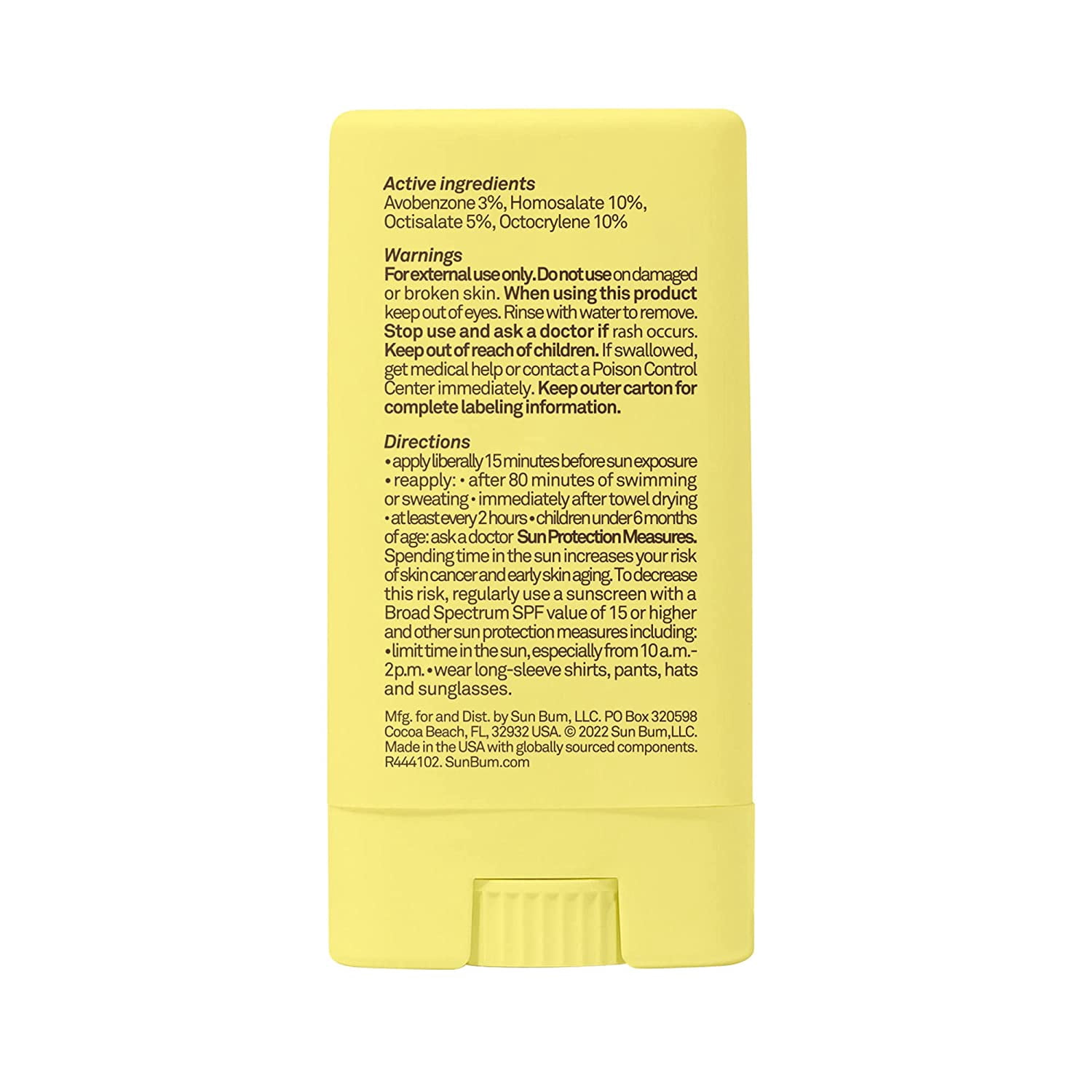 Sun Bum Kids SPF 50 Clear Sunscreen Face Stick | Wet or Dry Application | Hawaii 104 Reef Act Compliant (Octinoxate & Oxybenzone Free) Broad Spectrum UVA/UVB Sunscreen | 0.53 oz (Pack of 2)