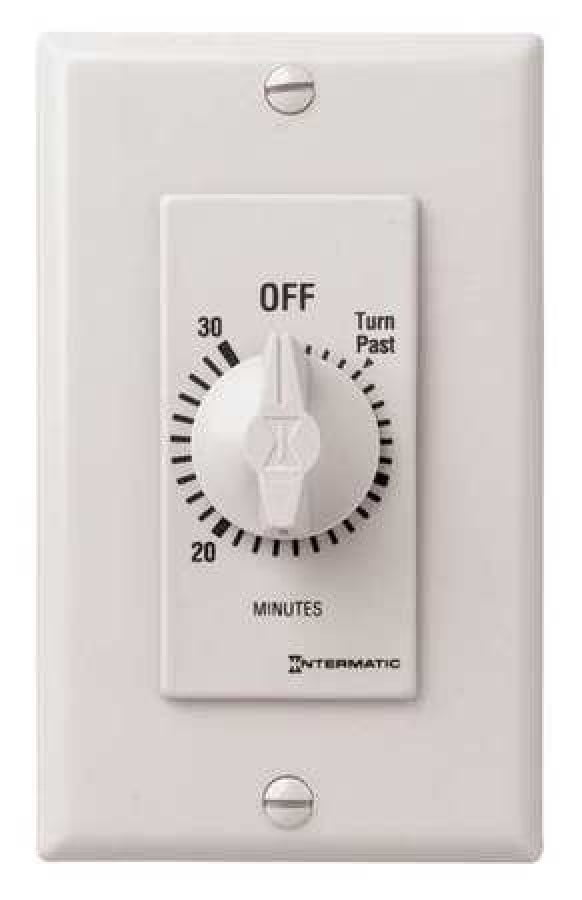 Mechanical Wall Switch Woods 59714 Decora Style 30-Minute Timer White