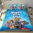 thumbnail image 1 of Cachorros Dog Pals Conjunto de sábanas temático, trío de piezas, cómodo y amigable con la piel, diseño único, regalo de decoración para el hogar para familiares, amigos y fans,173cm *218cm, 1 of 6