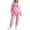 Pink, variant on Sweatsuits for Women 2 Piece Long Sleeve Letter Print Hooded Sweatshirt and Sweatpants Casual Fall Comfy Fashion Tracksuit Sets