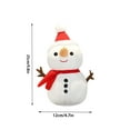 thumbnail image 3 of ABPWLY Toys 25cm Santa Claus Snowman Doll Soft Plush Stuffed Christmas Decoration Figure for Home Holiday Decor Gift Birthday Gifts, 3 of 3