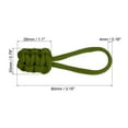 thumbnail image 2 of Uxcell Zipper Pulls Replacement Extension Cord Handle Fix Pull Tab Fixer Slider Head Repair Kit Olive Green 6 Pack, 2 of 5