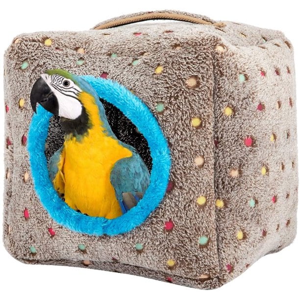 ISHANTECH Large Size Bird Snuggle Hut Nest with Bottom Winter Warm