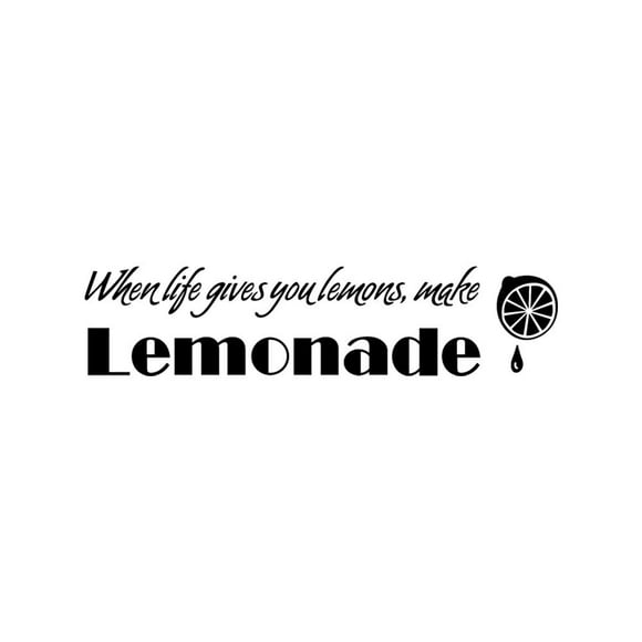 TechWave Lemonade Removable Art Mural Home Room Wall Stickers Tiles for Lashes Christmas Door Decorations Glow in The Dark Lights Bedroom Wall Decals 3d Wall Tile Sheets Garage Door Murals Peel And