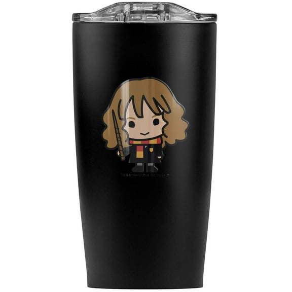 Harry Potter Cute Chibi Hermione Character Stainless Steel 20 oz Travel Tumbler, Vacuum Insulated & Double Wall with Leakproof Sliding Lid | Great for Coffee/Hot Drinks and Cold Beverages