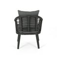thumbnail image 4 of Tia Outdoor Wicker Club Chairs with Cushions, Set of 2, Gray and Dark Gray, 4 of 7