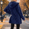 thumbnail image 5 of adaychics Long Fleece Coat Women Oversized Solid Color Cardigan Long Warm Winter Hoodie Coat for Dating Streetwear, 5 of 7