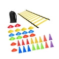 thumbnail image 3 of Kit de deportes de entrenamiento de fútbol, ​​escala de velocidad de agilidad con conos, agilidad de equipos de entrenamiento de velocidad de la 34pcs, 3 of 8