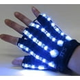 thumbnail image 3 of HULA Led Gloves and Led Glasses, Light Up Gloves LED Skeleton Gloves with LED Party Glasses LED Light Up Eyeglasses Battery for Nightclubs, 3 of 8
