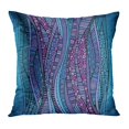 thumbnail image 1 of BOSDECO Blue Pattern Abstract Waves Ethnic Artistic Spa Festive Beautiful PillowCase Pillow Cover 20x20 inch, 1 of 1