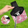 thumbnail image 4 of Haosy White Dogs on Pink Grass Golf Mallet Putter Cover Strong Magnetic Leather Golf Club Headcover Closure, 4 of 7