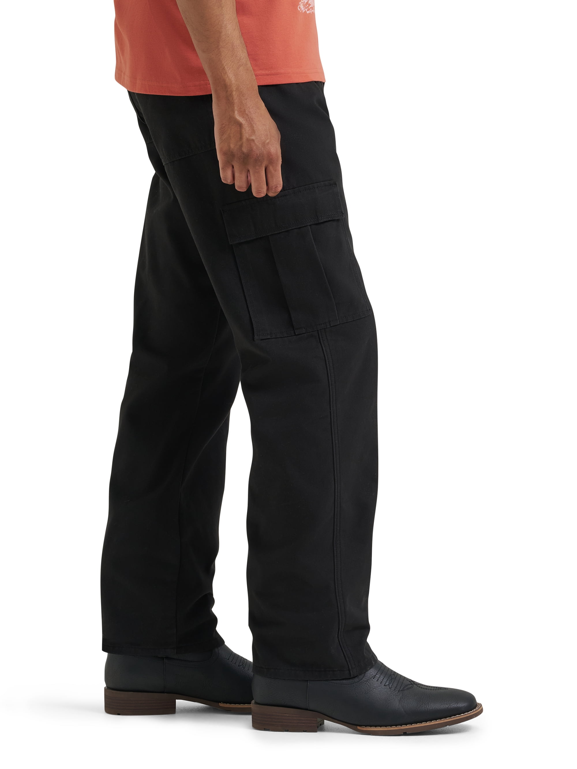 Wrangler Men's and Big Men's Relaxed Fit Fleece Lined Cargo Pant 29X30-48X30
