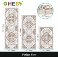 thumbnail image 2 of Farmhouse Kitchen Rugs Sets of 3 Non Slip Washable Kitchen Rugs and Mats Boho Kitchen Mats for Floor Kitchen Runner Rug Kitchen Carpet Rug Runner for Hallways Kitchen Laundry, 2 of 6