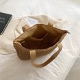 thumbnail image 3 of Bolsa de playa de verano de hombro tejidos de gran capacidad Moda para vacaciones (caqui) Ehuebsd Para Estrenar, 3 of 9