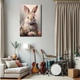 thumbnail image 2 of AVOI Easter Bunny Floral Wreath Canvas Art, Vintage Rabbit Aesthetic Picture Posters Canvas Wall Decor Artwork Painting Ideal for Living Room, Home Office, Bedroom, Cafe Decor, P13, 2 of 6