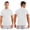 A White, variant on Mens Short Sleeve T-shirt Solid Color Slim Fit Base Layer Undershirt Mock Neck Weekend Casual Tops A White M